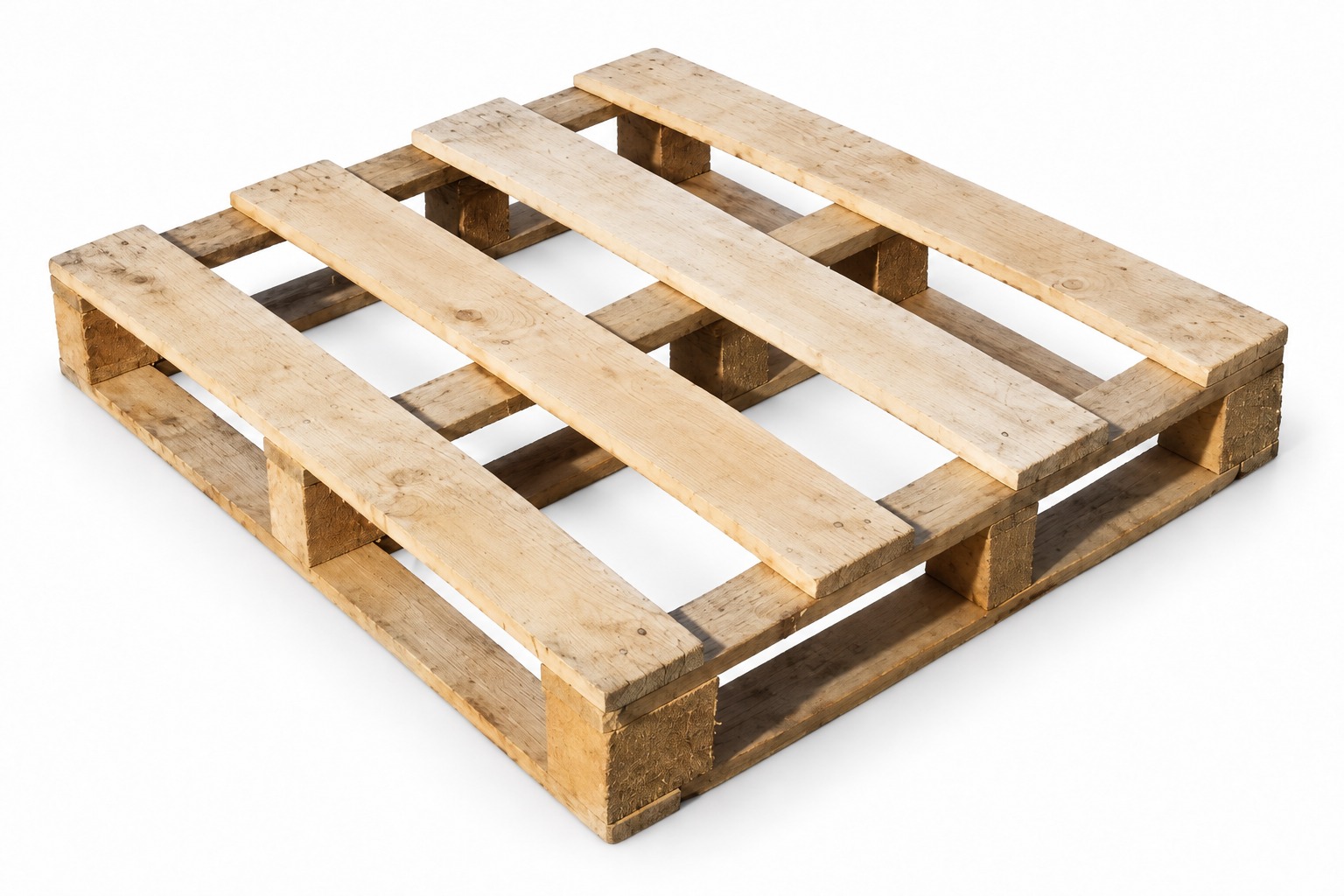 Commercial Wooden Pallet 1000 x 1000mm - front corner view