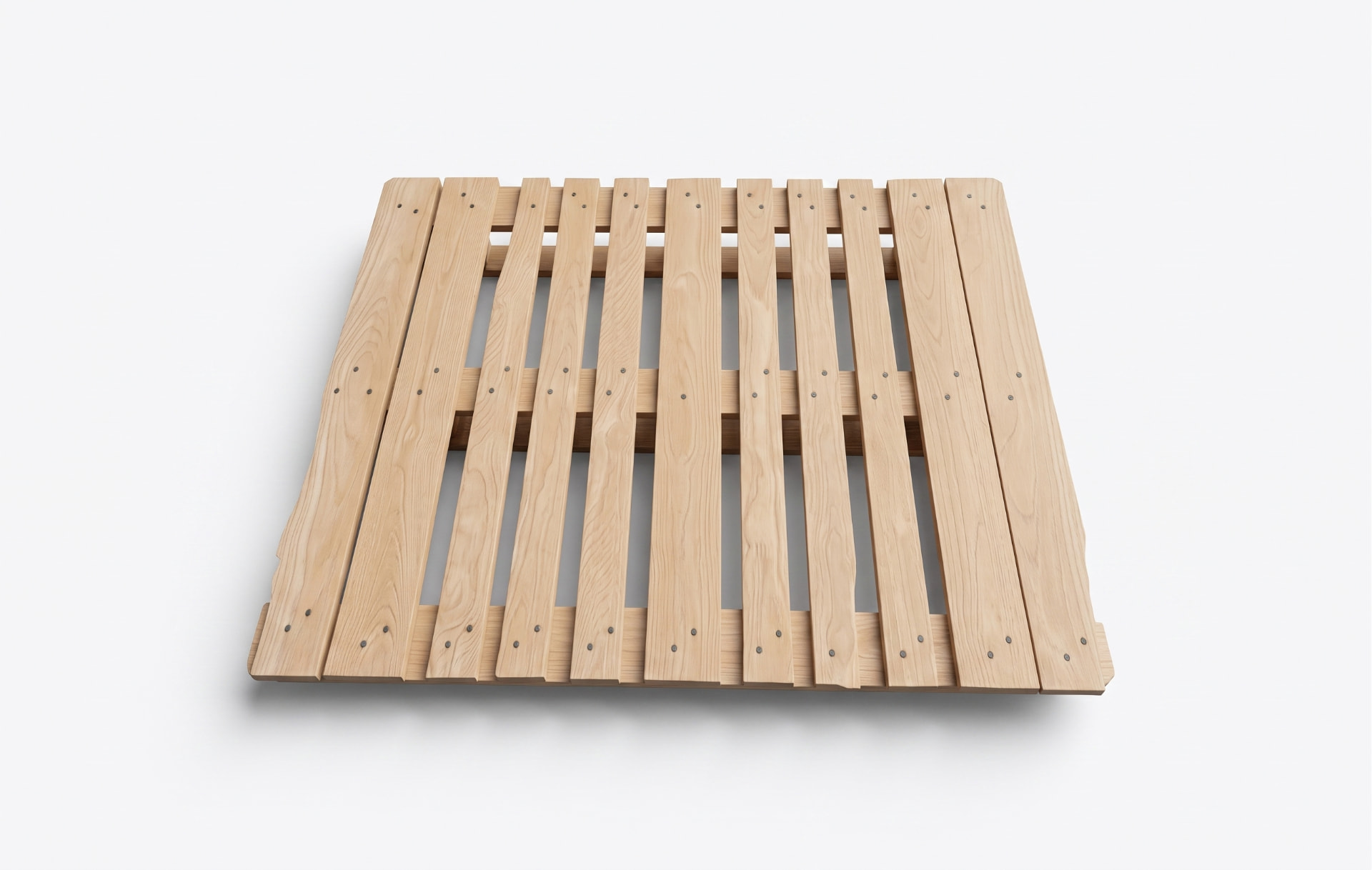 CP7-style wooden pallet 1300 x 1100 mm, eleven-board deck, illustrative reference view