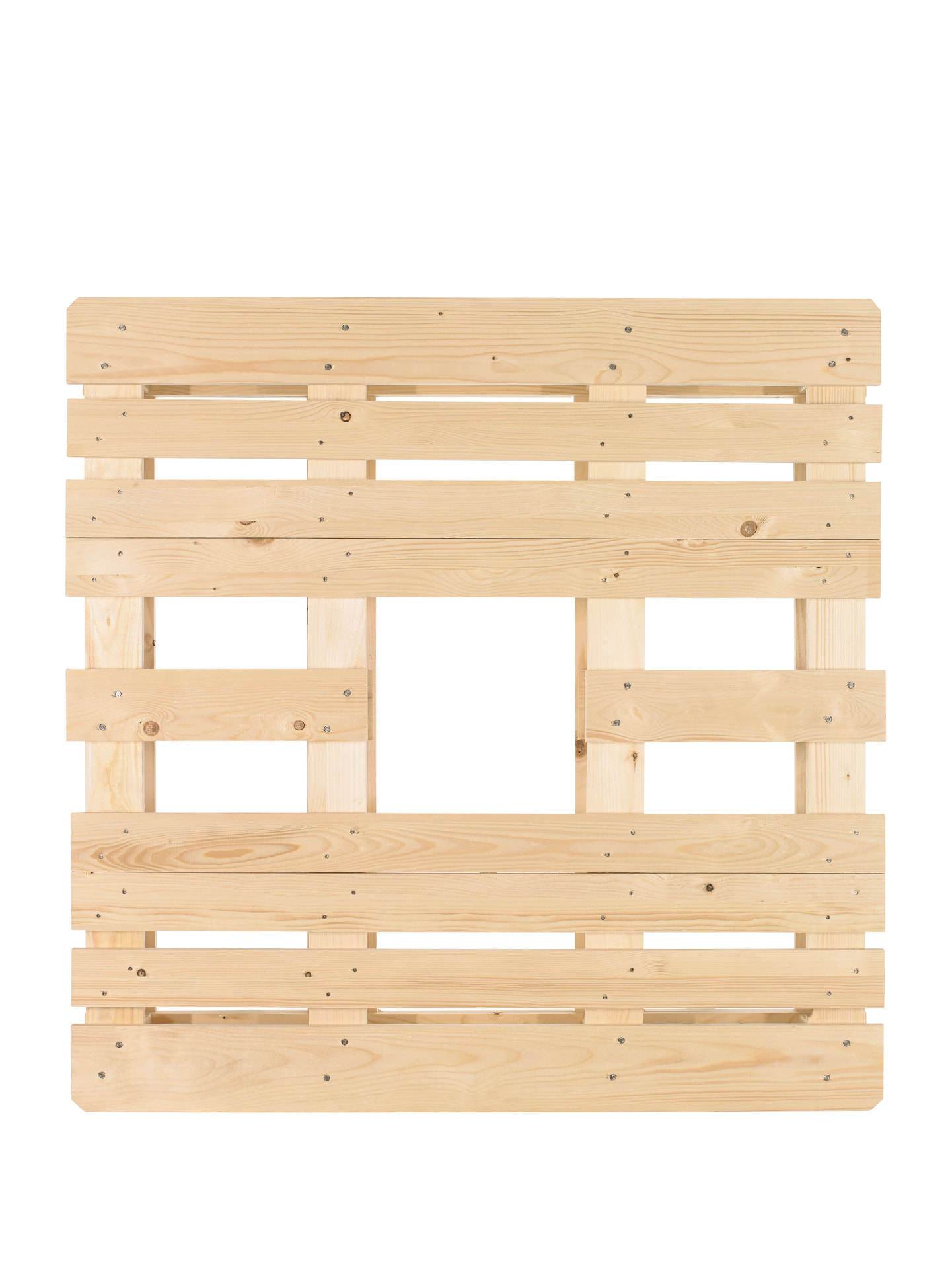 CP8 chemical pallet with discharge opening, 1140 x 1140 mm, top view