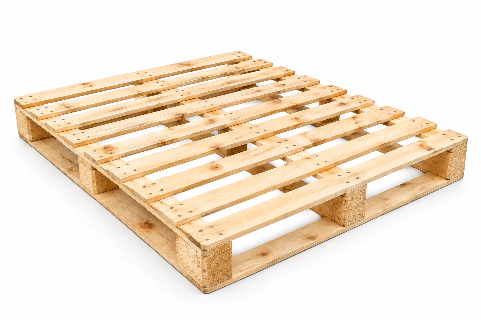 New medium perimeter UK-standard wooden pallet, 1200 × 1000 mm