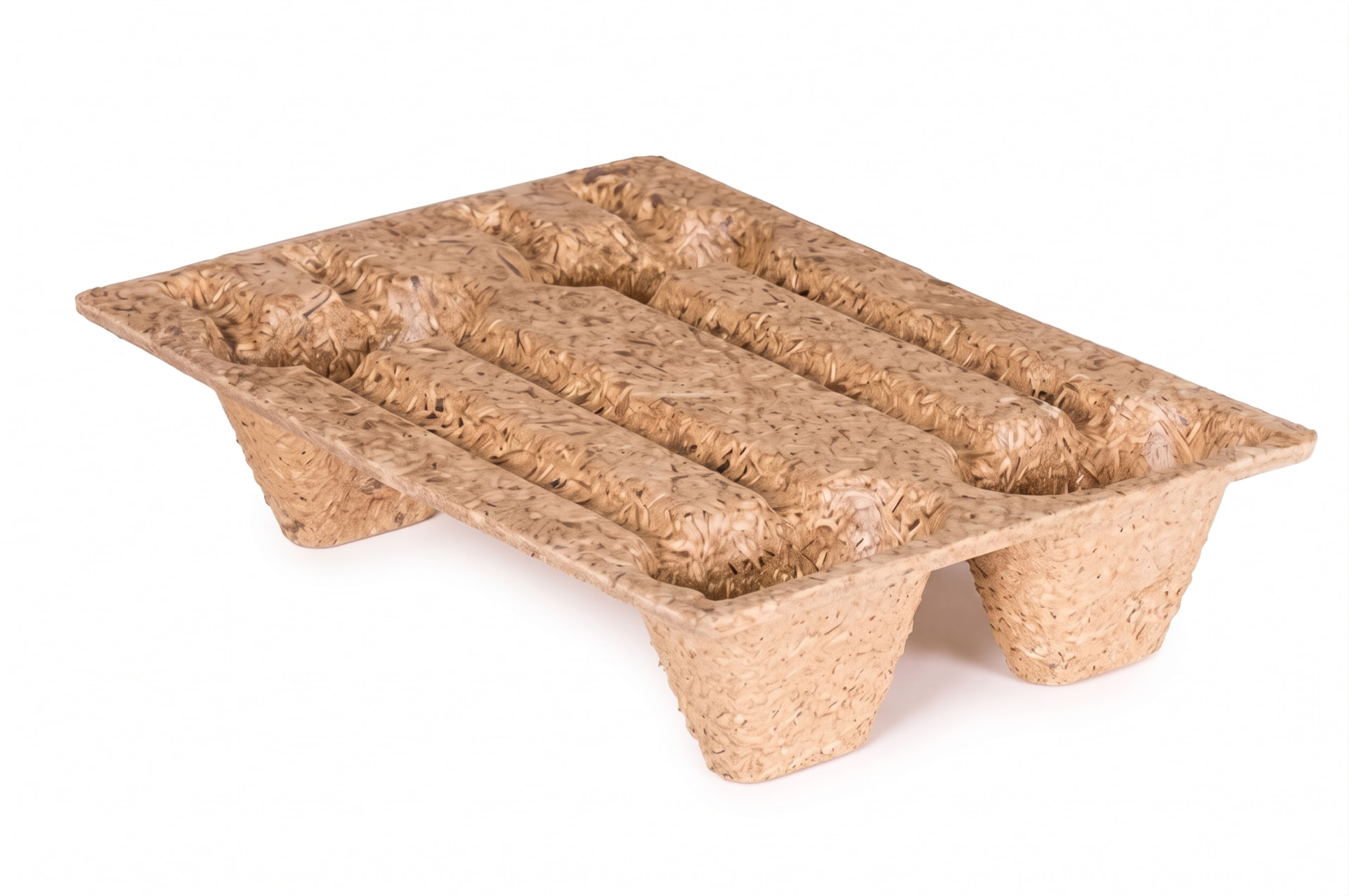 Moulded presswood pallet 600 x 400 mm