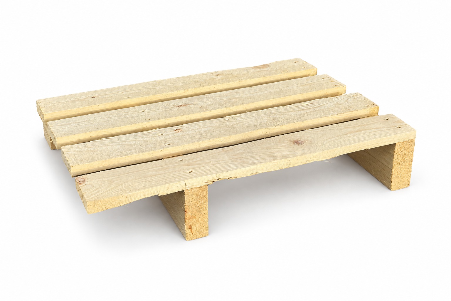 New Wooden Pallet 600 x 400mm - front corner view