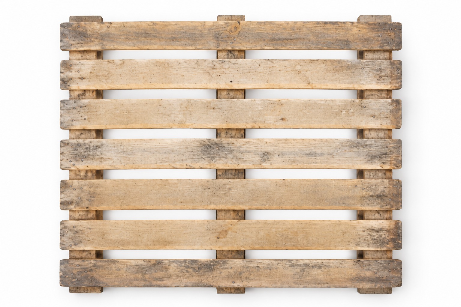 Grade 2 UK Standard Wooden Pallet 1200 x 1000mm - top view
