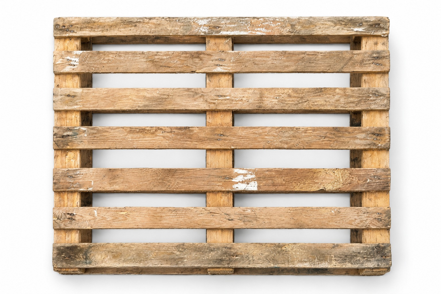 Used Wooden Pallet 1200 x 1000mm - top view
