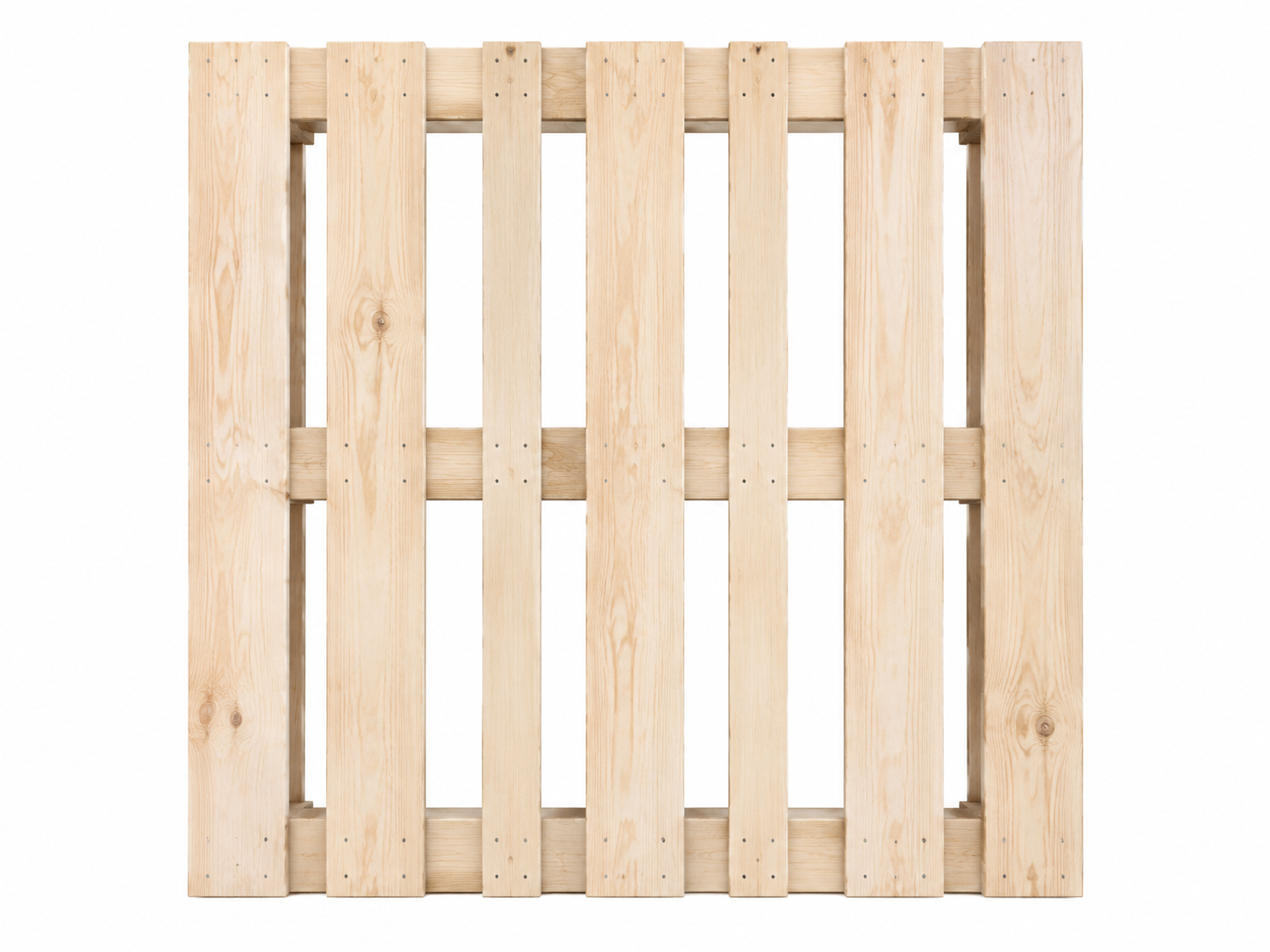 1200 × 1200 mm heavy-duty square wooden pallet, top view