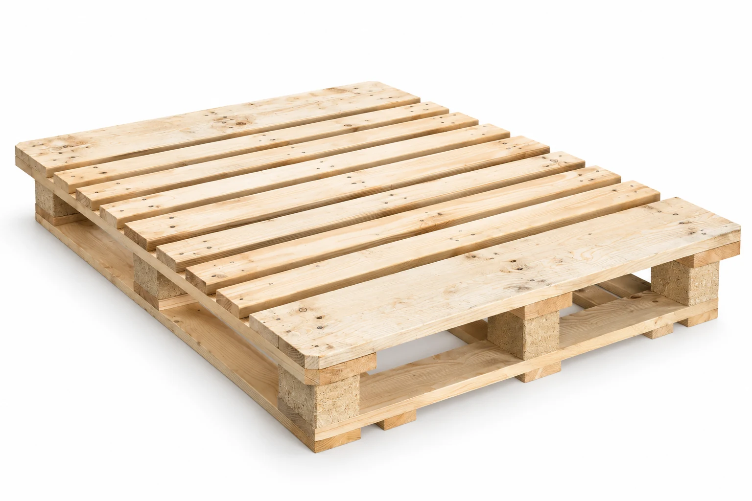 Used CP7 wooden pallet, 1300 × 1100 mm