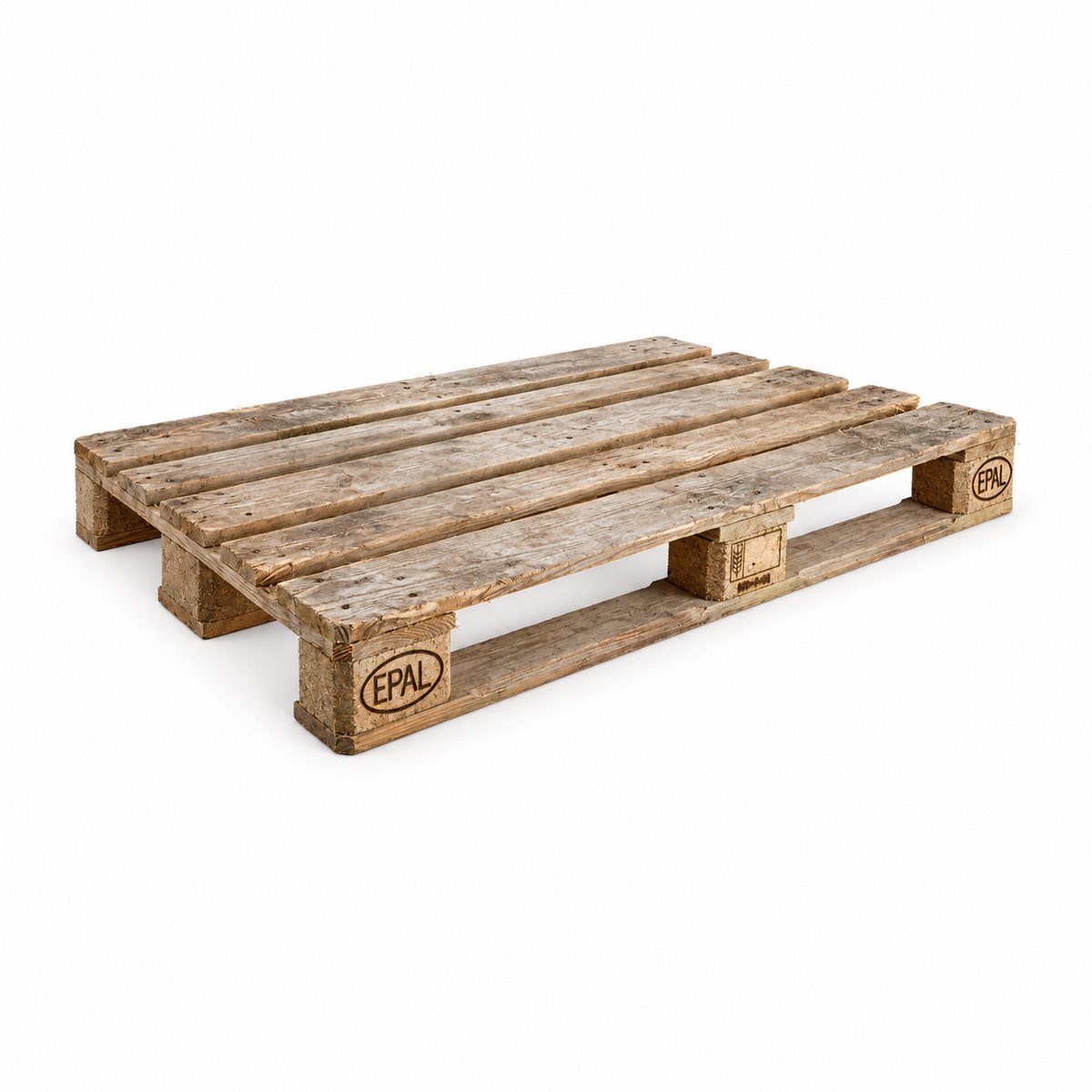 Weathered used C-grade EPAL pallet, 1200 × 800 mm